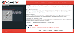Desktop Screenshot of conostix.lu